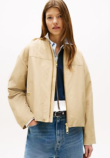Cotton-Blend Zip Bombe