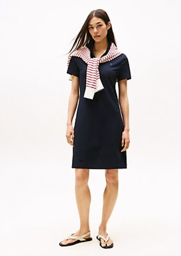 Stretch-Cotton Regular Fit Polo Dress
