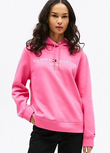 Embroidered Tommy Logo Hoodie