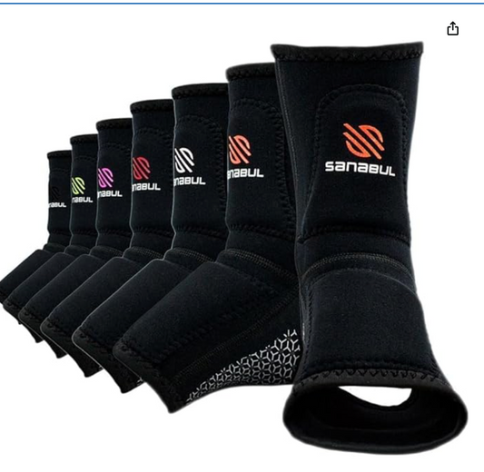 Sanabul Essential Striking Gel Muay Thai Ankle Support for Men & Women